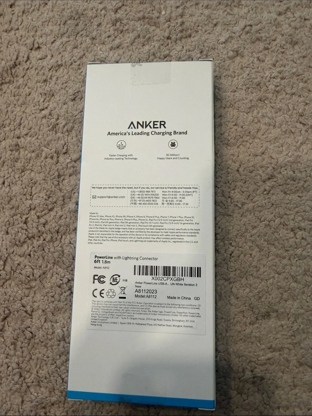 Anker Cable, Compatible with iPhone 11 Series/SE/Xs/XR,and More(6FT)